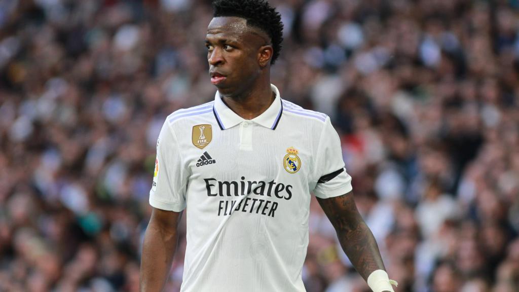 Vinicius, durante un partido con el Real Madrid de Liga
