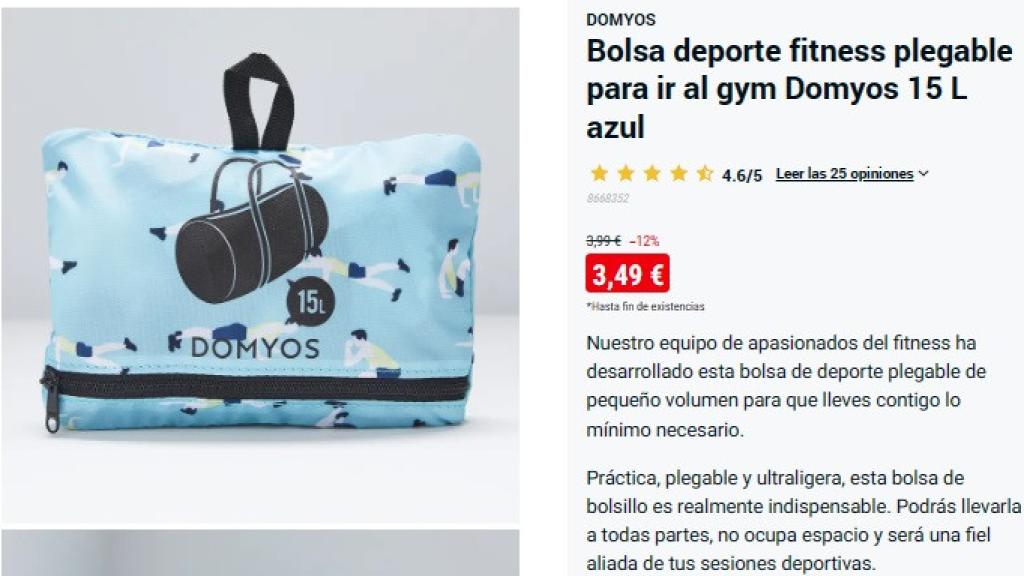 Bolsa deporte fitness.