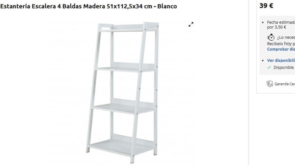Estantería escalera.