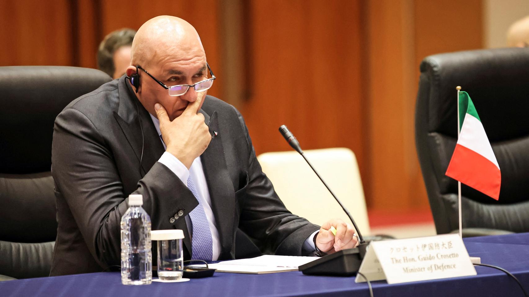 El ministro de Defensa de Italia, Guido Crosetto,