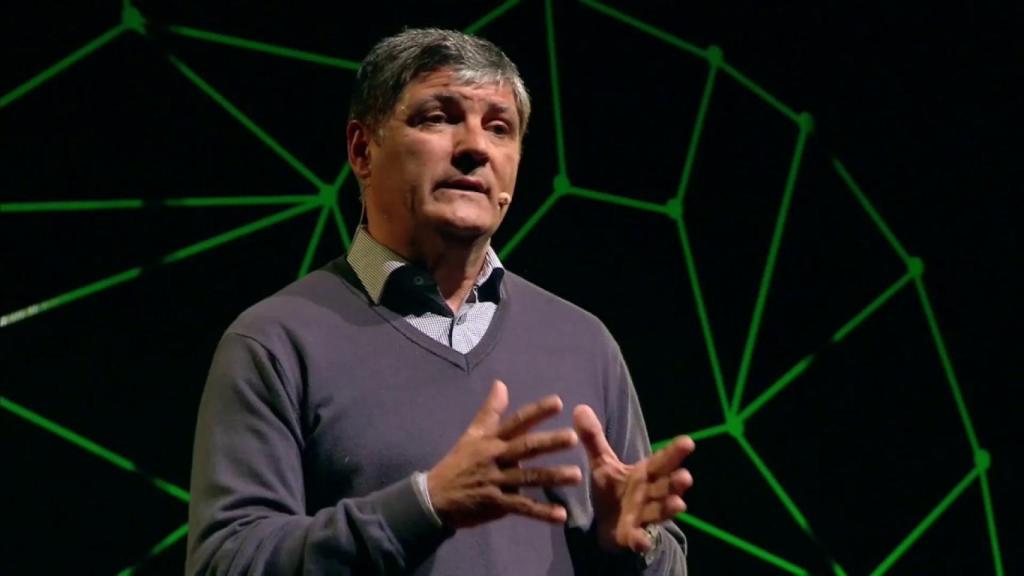 Toni Nadal durante una de sus charlas motivacionales.