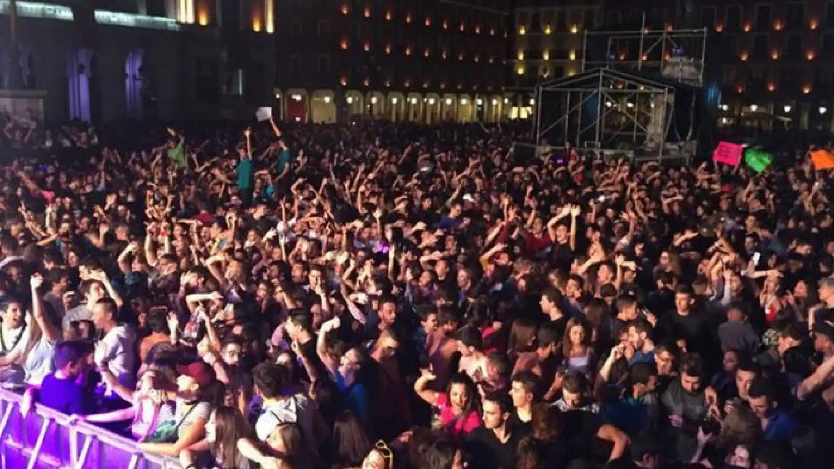 Imagen de un concierto de fiestas de Valladolid.