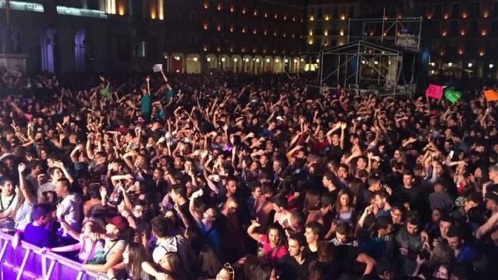 Imagen de un concierto de fiestas de Valladolid.