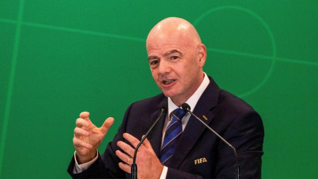 Gianni Infantino, en Ruanda