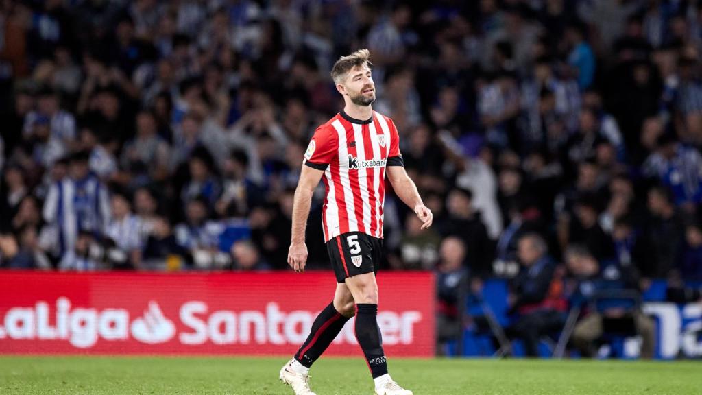 Yeray Álvarez durante un partido con el Athletic