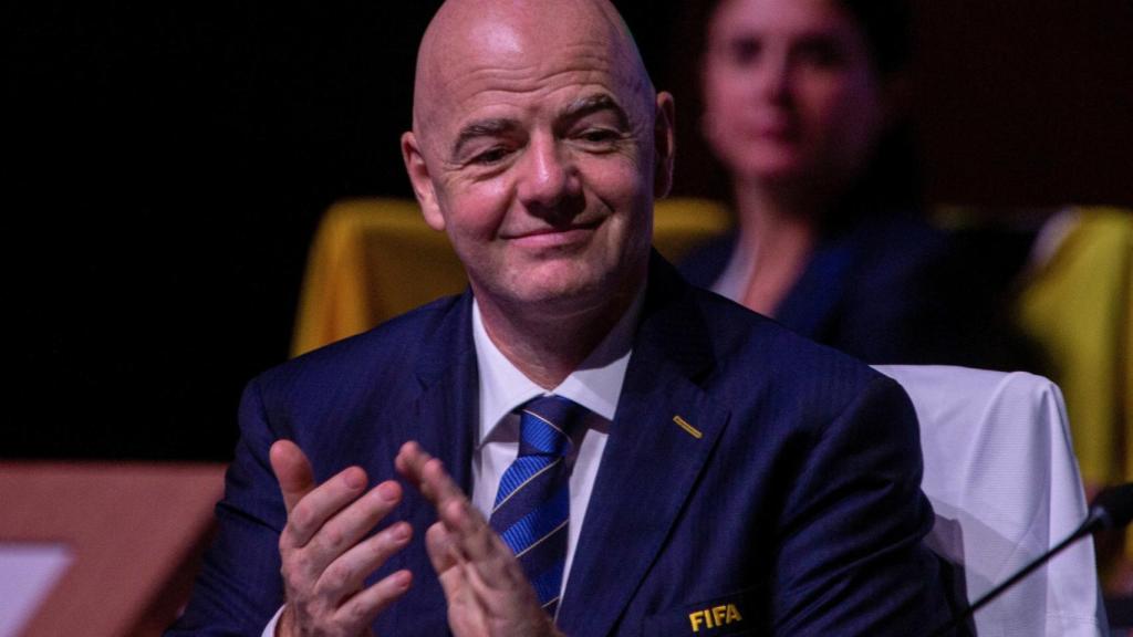 Infantino, durante el Congreso de la FIFA en Kigali.