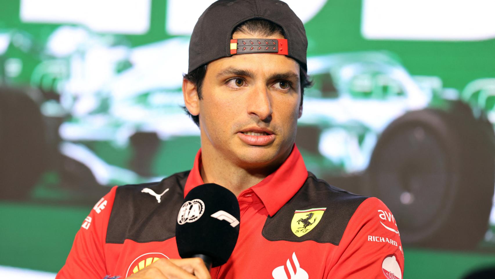 Carlos Sainz, durante la rueda de prensa en el Gran Premio de Arabia Saudí.