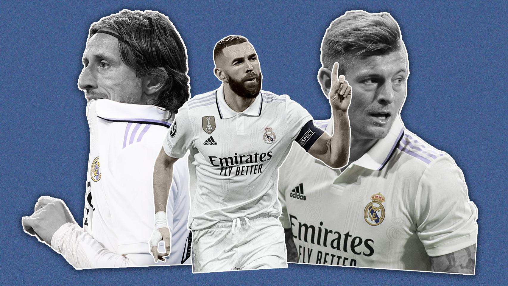 Modric, Benzema y Kroos