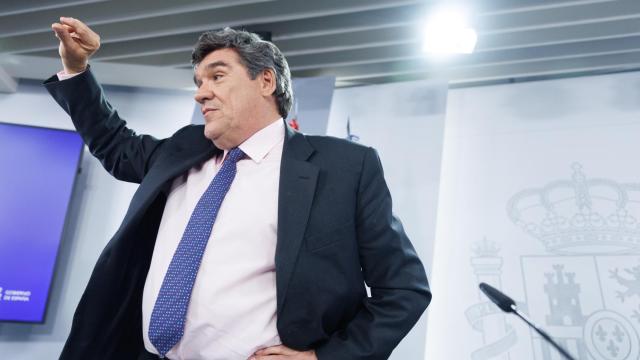 José Luis Escrivá, en una rueda de prensa posterior al Consejo de Ministros.