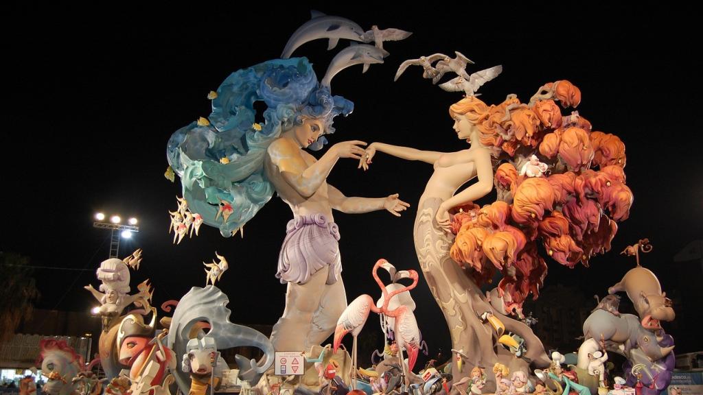 Las Fallas.