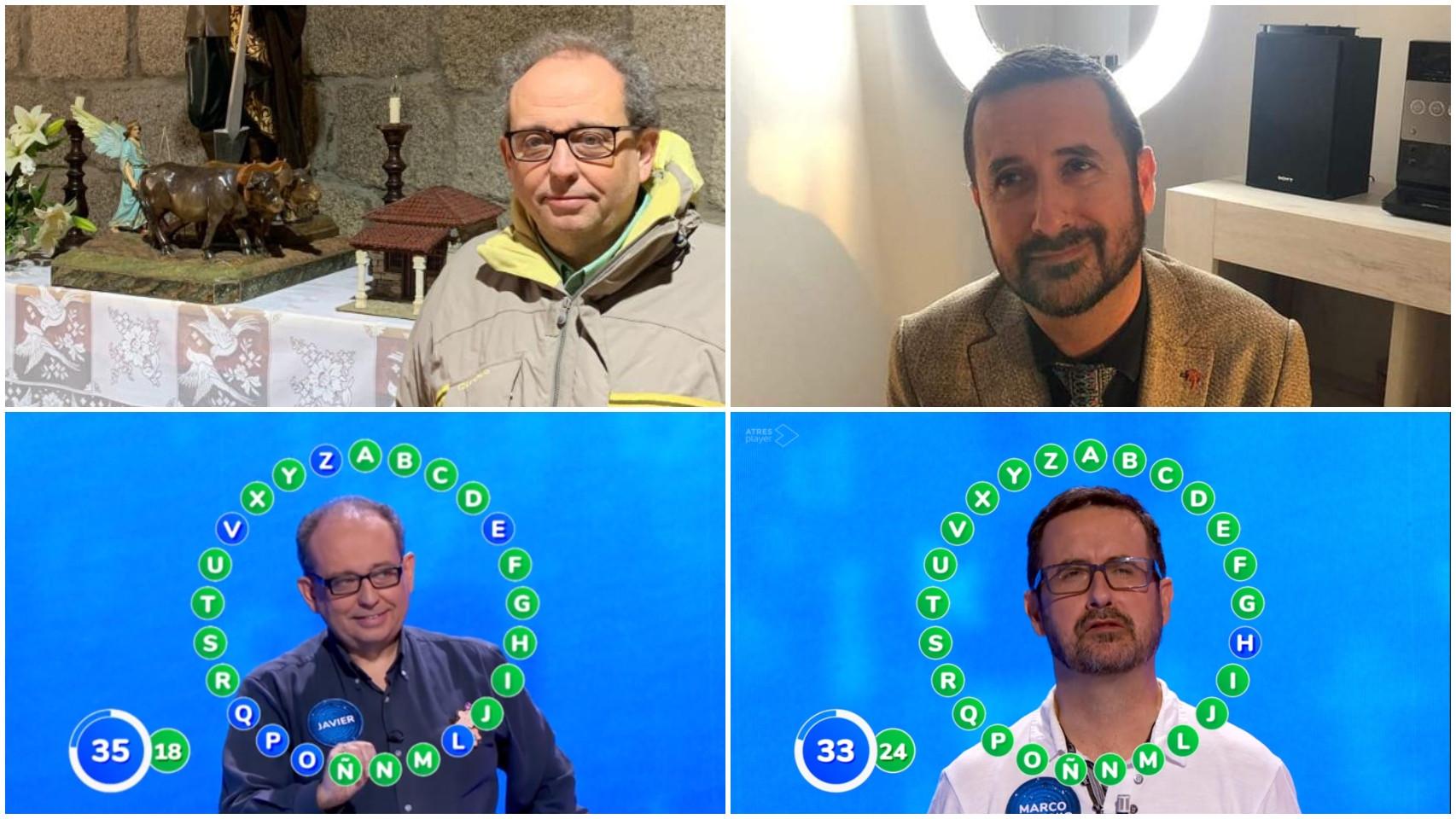 A la izquierda, el concursante Javier Dávila. A la derecha, el concursante Marco Antonio Marcos.