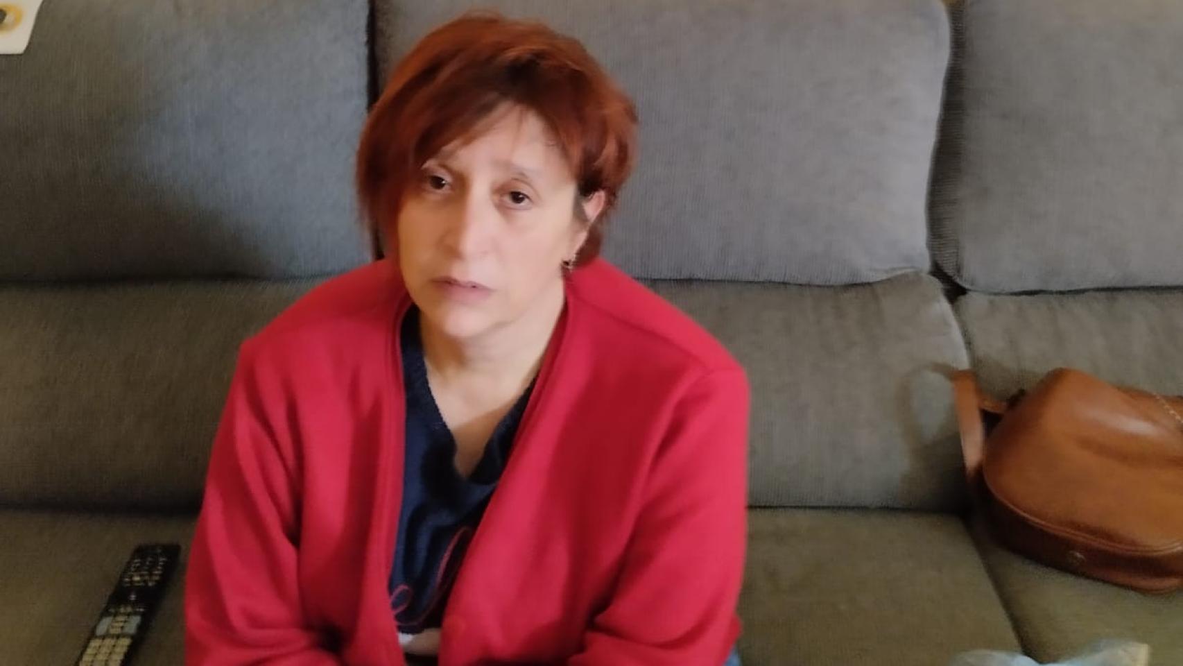 Mari Carmen, en su casa de Requena.