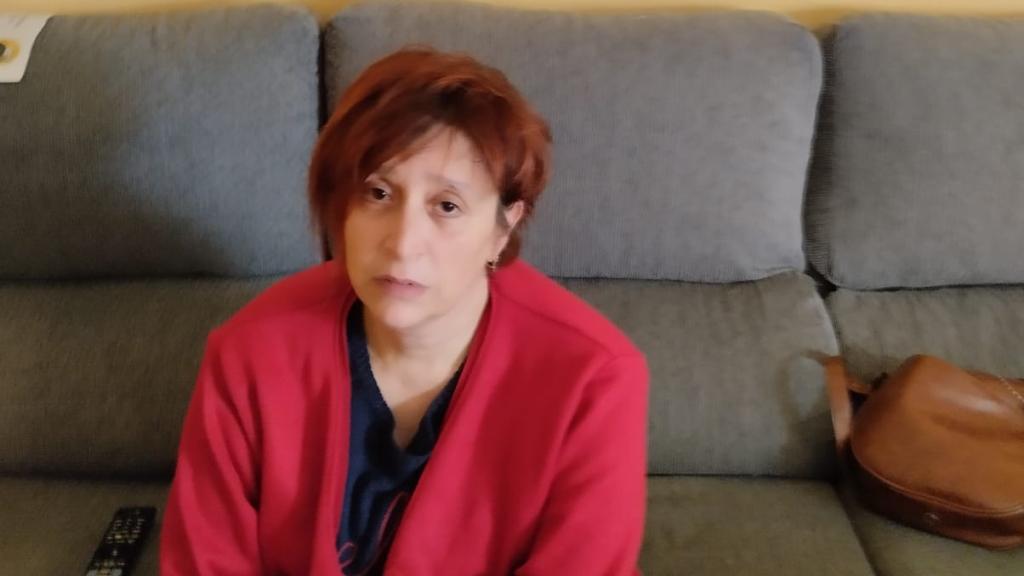 Mari Carmen, en su casa de Requena.