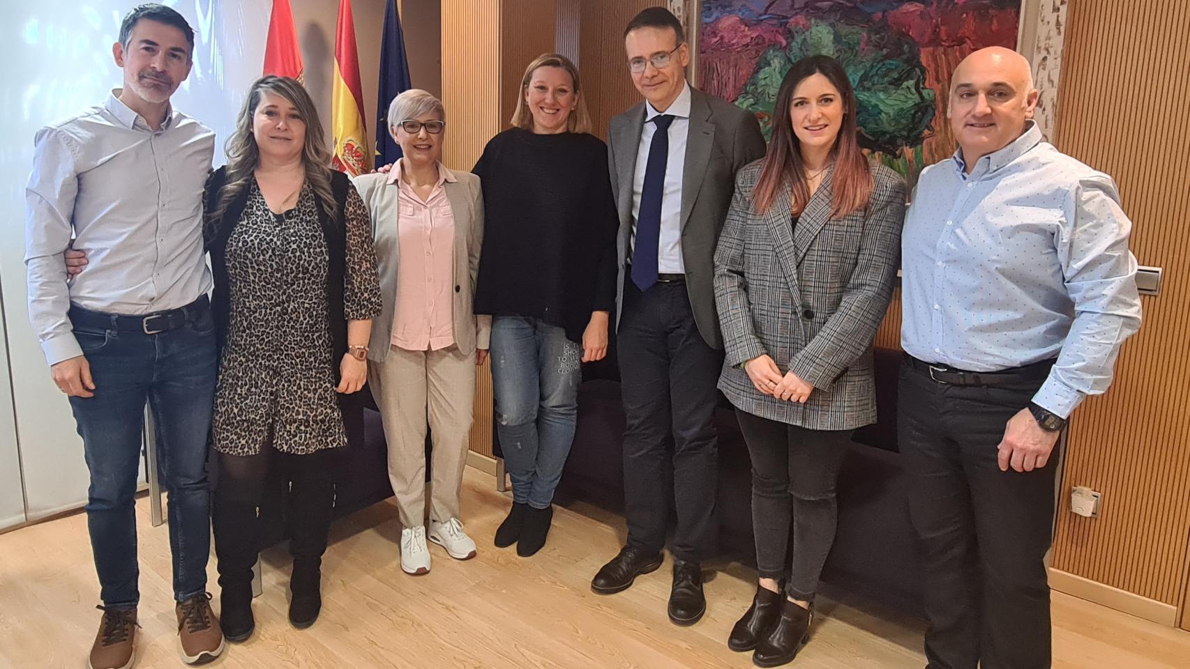 La consejera de Familia e Igualdad de Oportunidades, Isabel Blanco, durante su reunión con ELACyL, este viernes.