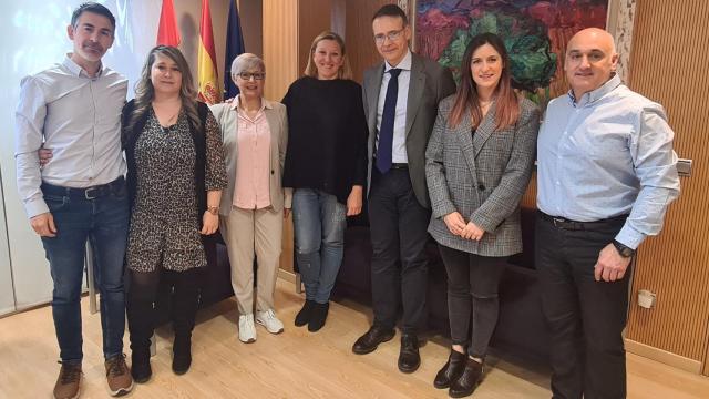 La consejera de Familia e Igualdad de Oportunidades, Isabel Blanco, durante su reunión con ELACyL, este viernes.