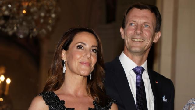 Joaquín y Marie de Dinamarca en un acto institucional en octubre de 2019, en París.