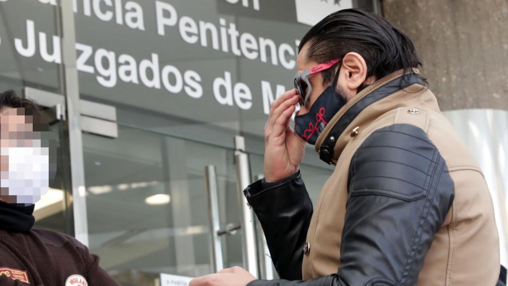 Rafael Amargo en el juzgado de guardia en Madrid en 2020.