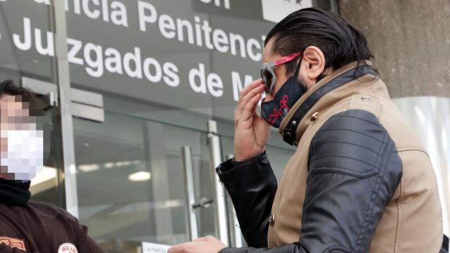 Rafael Amargo en el juzgado de guardia en Madrid en 2020.