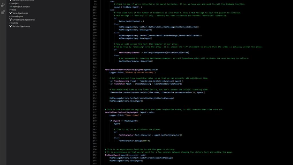 Captura del editor de Unreal para Fortnite