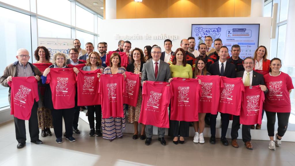 La presentación de la Carrera de la Prensa de Málaga en la Diputación.