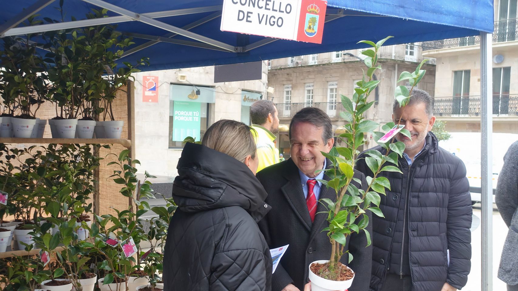 Presentación de la campaña ‘Vigo, la ciudad de los espacios verdes’.