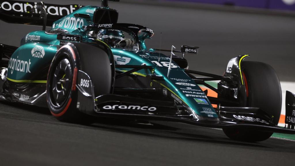 Fernando Alonso, en el circuito urbano de Yeda en esta temporada 2023 de la F1