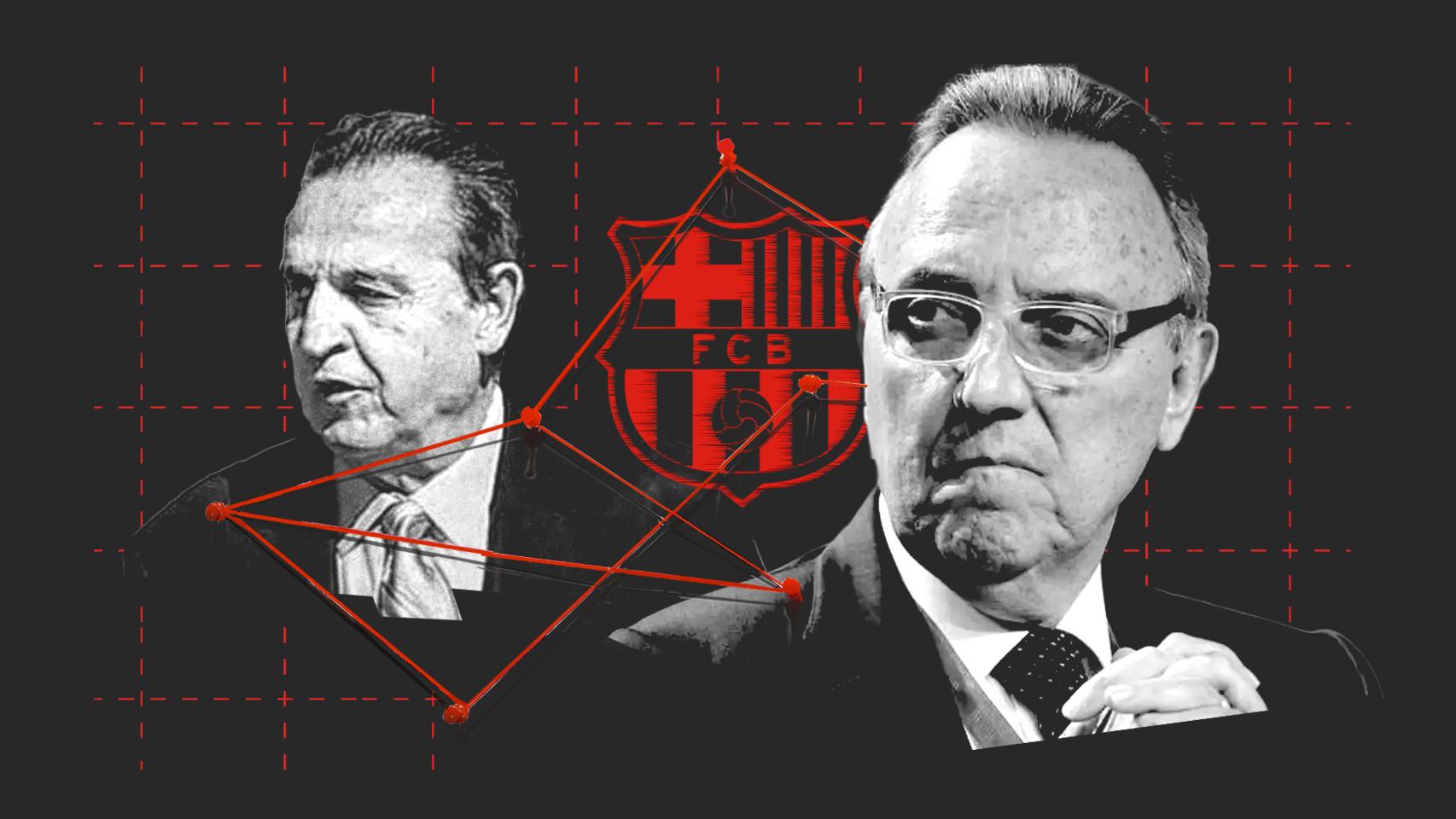 José María Enríquez Negreira y Joan Gaspart en un fotomontaje