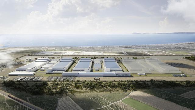 Recreación de la futura gigafactoría de Sagunto.