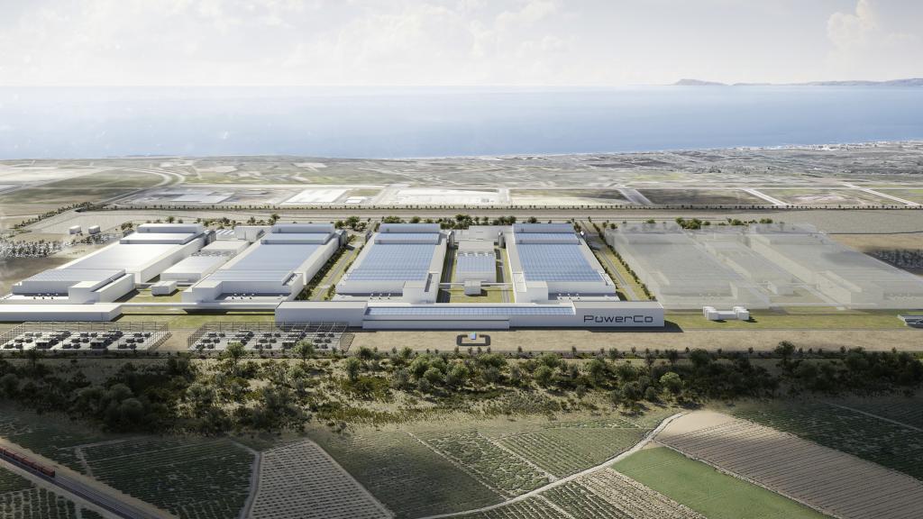 Recreación de la futura gigafactoría de Sagunto.