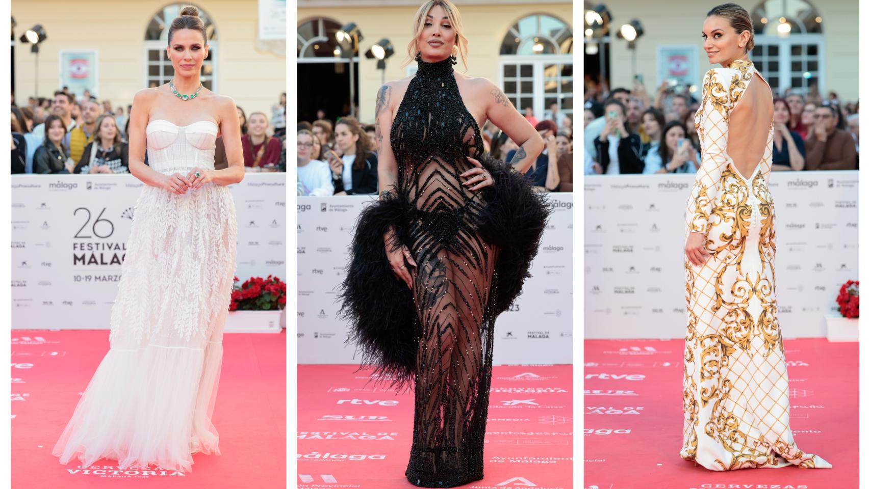 De la sorpresa de Vanesa Romero a las transparencias de Jedet: los 'looks' de la última alfombra roja del Festival de Málaga
