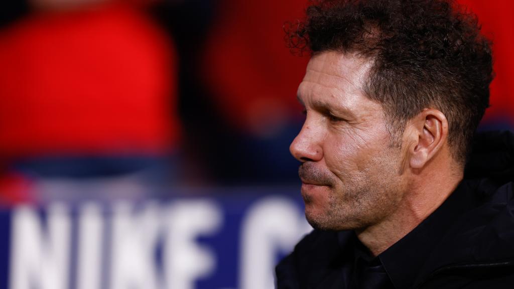 El 'Cholo' Simeone, en un partido del Atlético de Madrid de la temporada 2022/2023