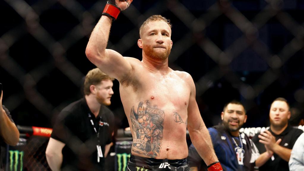 Justin Gaethje, tras ganar su pelea en el UFC 286