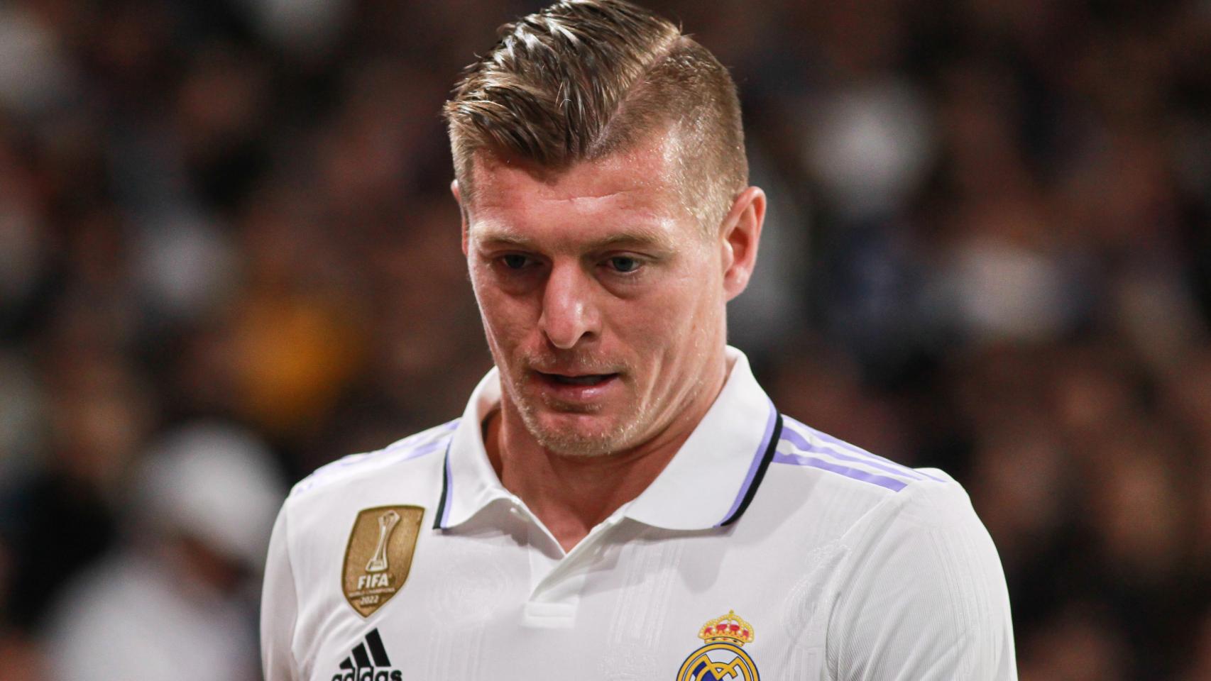 Toni Kroos, en un partido del Real Madrid de la Champions League 2022/2023