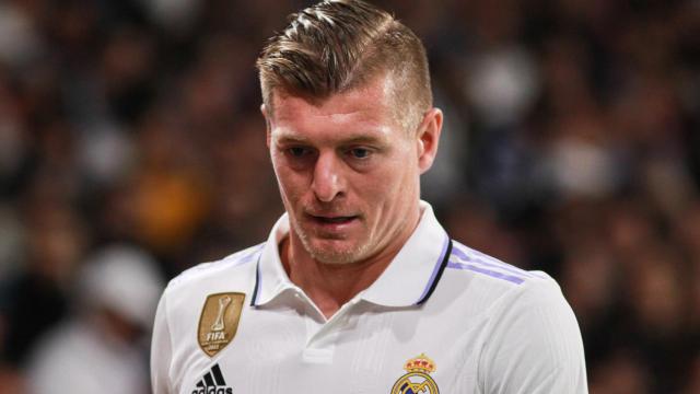 Toni Kroos, en un partido del Real Madrid de la Champions League 2022/2023