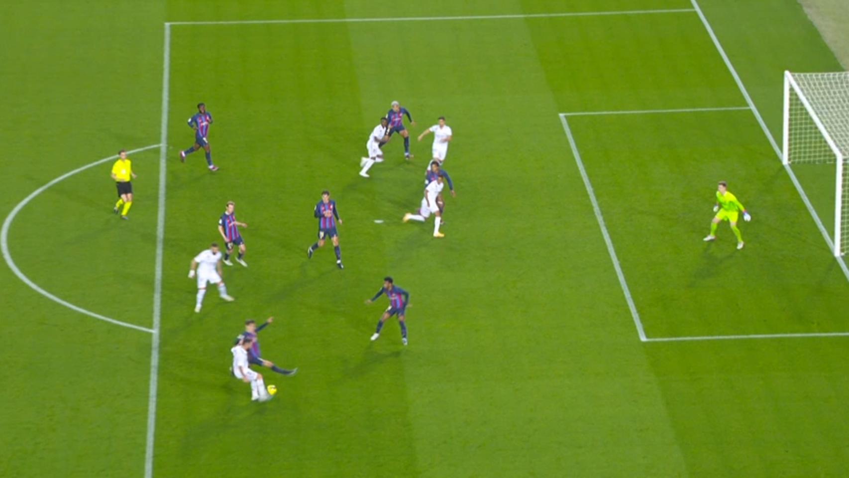 Gol anulado a Asensio por fuera de juego