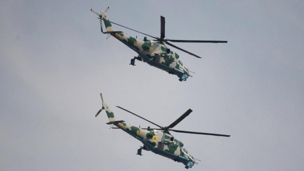Dos Mi-24 ucranianos.