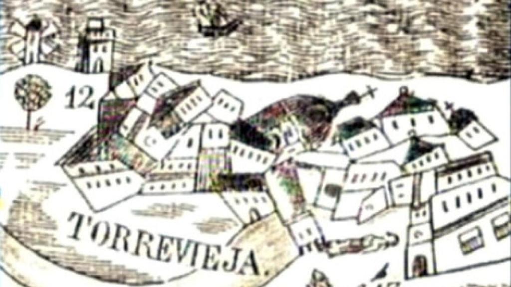 Una de las pocas ilustraciones que existen sobre aquel desastre.
