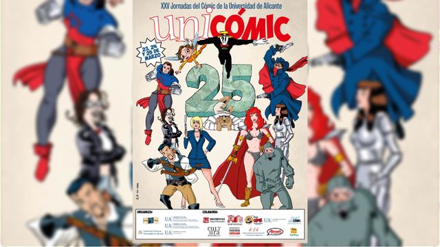 Este es el cartel de Unicómic de la UA.