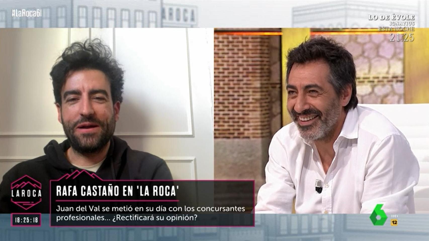Rafa Castaño y Juan del Val en 'La Roca'.