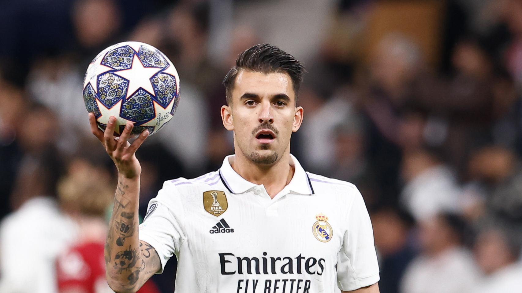 Dani Ceballos, en un partido del Real Madrid de la temporada 2022/2023