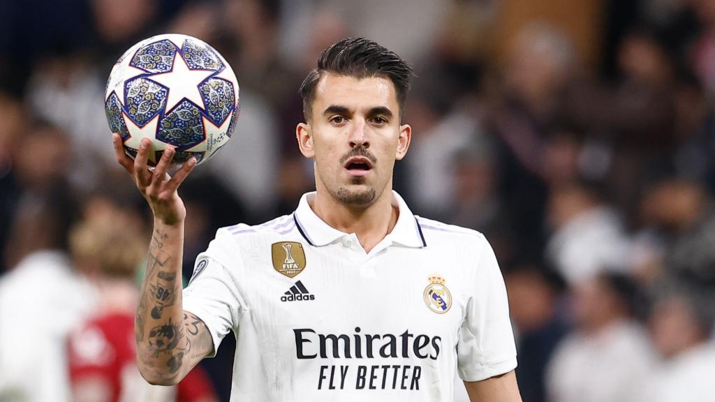 Dani Ceballos, en un partido del Real Madrid de la temporada 2022/2023