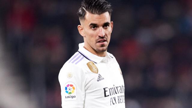 Dani Ceballos, en un partido del Real Madrid de la temporada 2022/2023
