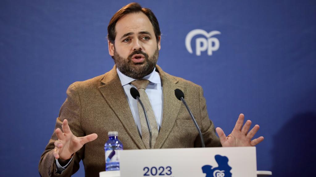 Paco Núñez, este lunes en Las Pedroñeras (Cuenca).
