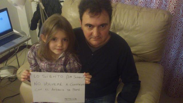 Patricia junto a su padre en la foto que ha subido a sus redes.