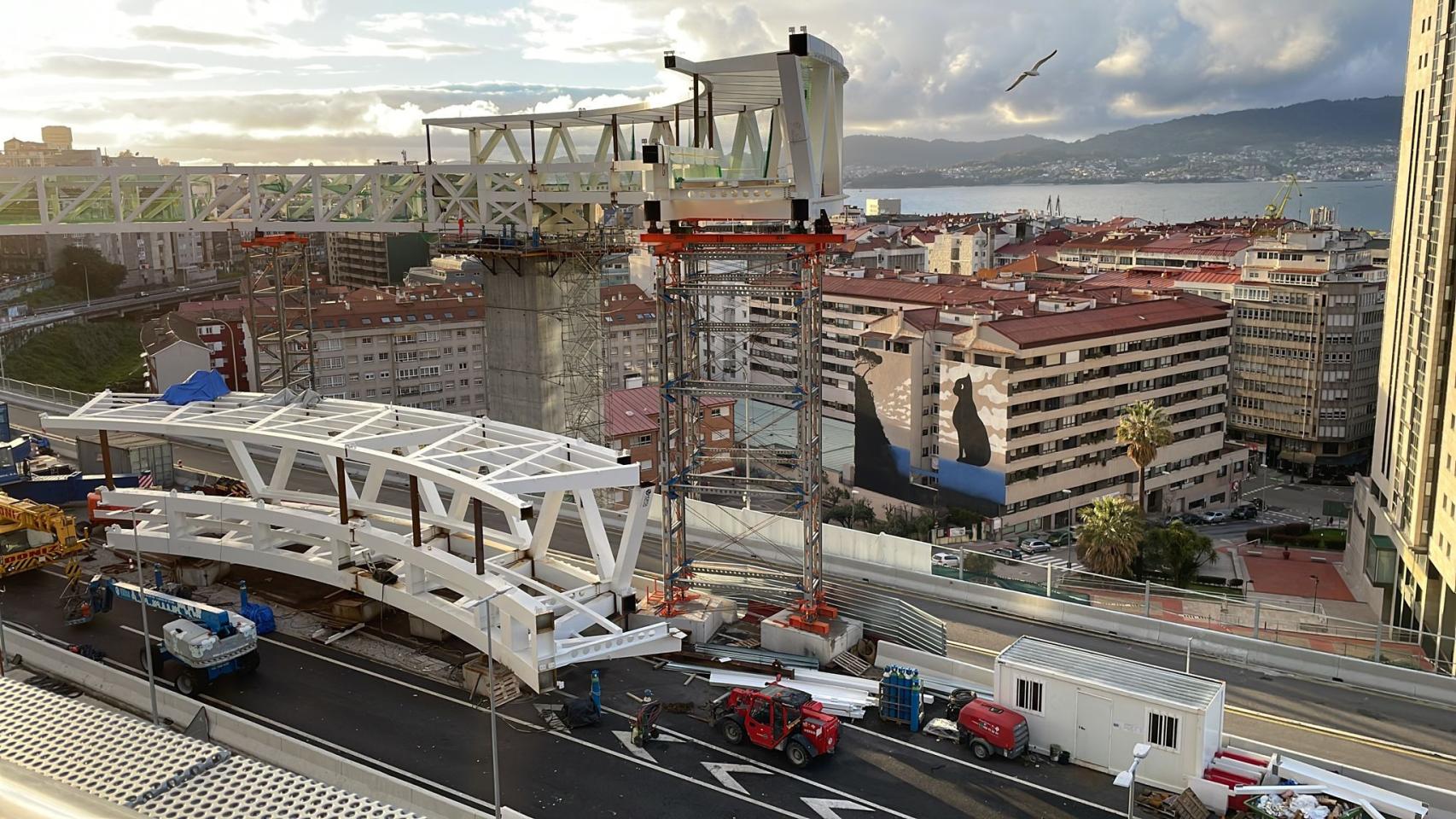 Estado de las obras del Halo a 18 de marzo de 2023.