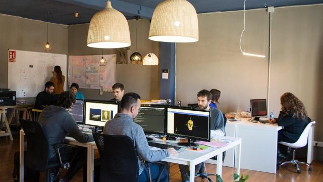 Parte del equipo de Panacea en sus oficinas.