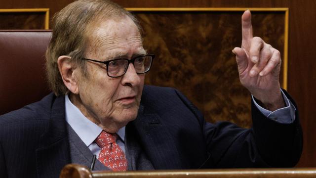 El candidato de la moción de censura, el profesor y economista Ramón Tamames.