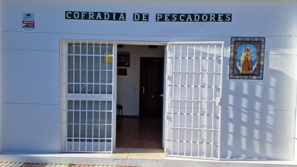 Fachada de la sede de la Cofradía de Pescadores de Marbella.