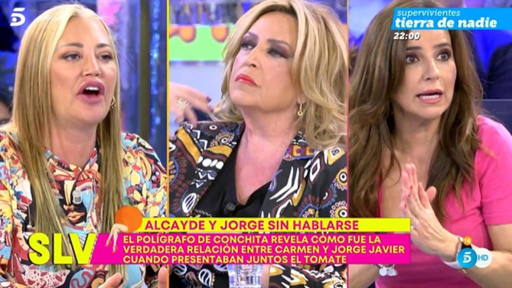 Belén Esteban, Lydia Lozano y Carmen Alcayde.