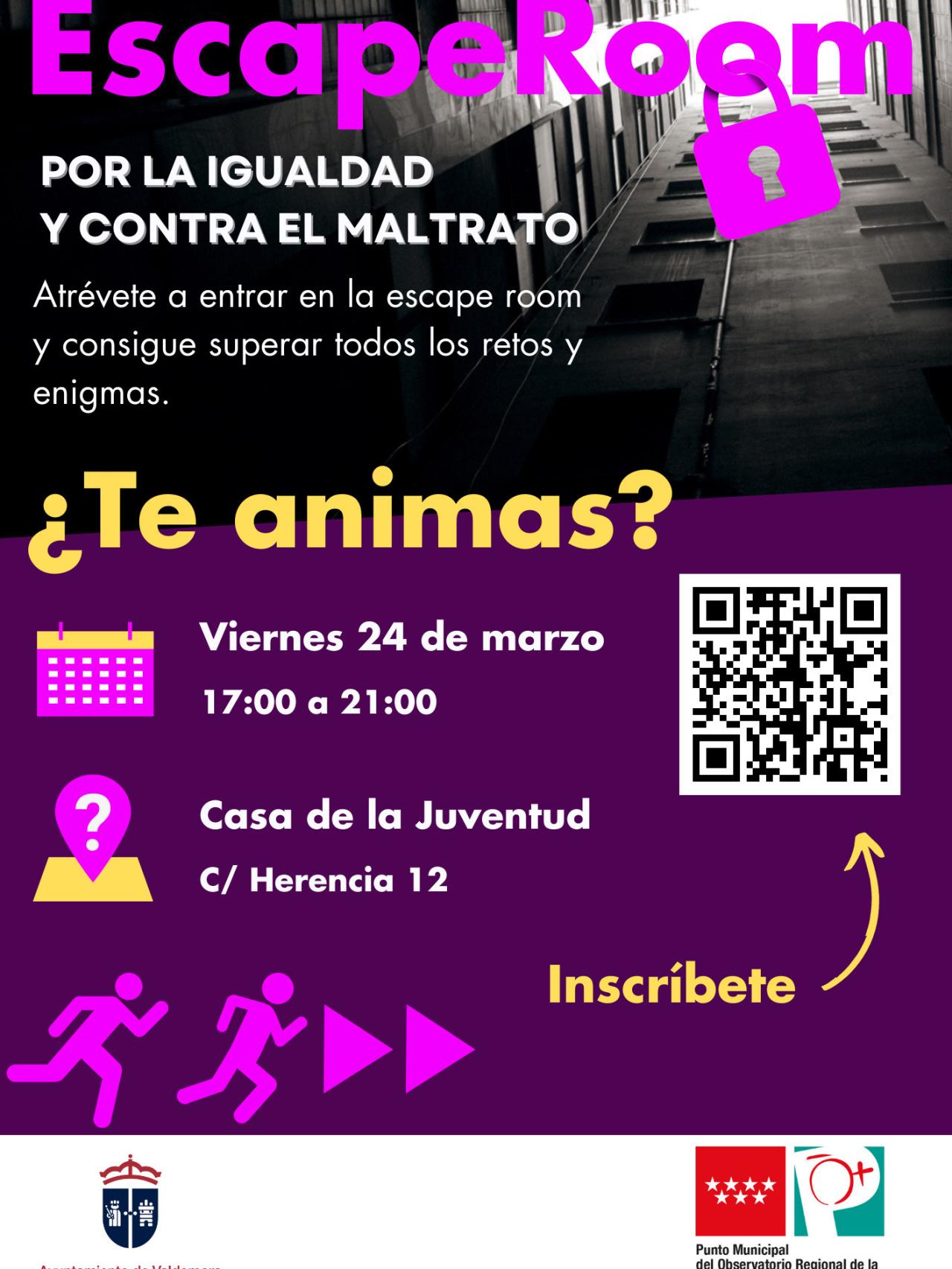 Cartel de la Escape Room Valdemoro.